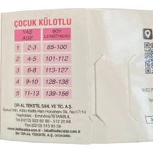 Alp Kids Düz Beyaz Çocuk Micro 50 Muz Külotlu Çorap