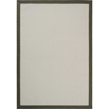 Cool Halı Riga Art 02 Hasır Dokulu Balkon Halısı Ithal Sisal Halı Yolluk Bordürlü Mutfak Halısı