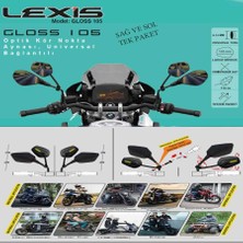 Lexis Gloss 77 Universal Optik Dış Bükey Geniş Açılı Motosiklet Kör Nokta Aynası