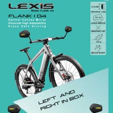 Lexis Flank 104 Universal Gidon Ucu Bağlantılı Bisiklet/e-Bike/e-Scooter/atv/motosiklet Aynas