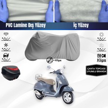 Ultra Shop Vespa Gt 200 Motosiklet Brandası Çanta Topcase Uyumlu Motor Brandası