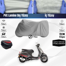 Ultra Shop Vespa Sprint 50 Motosiklet Brandası Çanta Topcase Uyumlu Motor Brandası