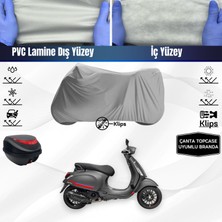 Ultra Shop Vespa Sprint 150 Motosiklet Brandası Çanta Topcase Uyumlu Motor Brandası