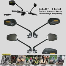 Lexis Clip 103 Universal Optik Geniş Açılı Bisiklet/e-Bike/e-Scooter/atv/motosiklet Aynası