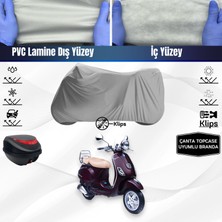 Ultra Shop Vespa Lxv 125 Motosiklet Brandası Çanta Topcase Uyumlu Motor Brandası