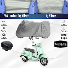 Ultra Shop Vespa Gts 300 Motosiklet Brandası Çanta Topcase Uyumlu Motor Brandası
