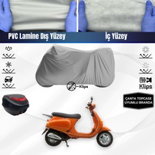 ULTRASHOP Ultra Shop Vespa Et 4 Motosiklet Brandası Çanta Topcase Uyumlu Motor Brandası