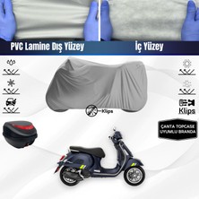 Ultra Shop Vespa Gts 125 Supertech Motosiklet Brandası Çanta Topcase Uyumlu Motor Brandası
