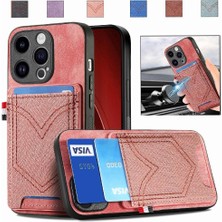 Colorful Shop IPhone 15 Için Kılıf Pro Crad Yuvası Manyetik Araç Montaj Kot Cep Tasarımı (Yurt Dışından)