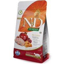 N&D Pumpkin Balkabaklı Bıldırcın ve Narlı Kısırlaştırılmış Kedi Maması 1.5 kg