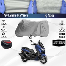 Ultra Shop Yamaha Nmax 155 Motosiklet Brandası Çanta Topcase Uyumlu Motor Brandası