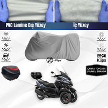 Ultra Shop Yamaha Tricity 300 Motosiklet Brandası Çanta Topcase Uyumlu Motor Brandası