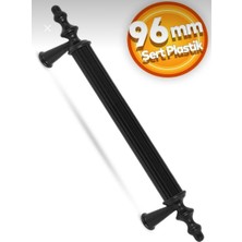 Trend Vitrin Polimer Siyah Mutfak Dolap Kapak Kulp Gardrop Kulbu Tutacağı 96MM