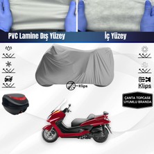 Ultra Shop Yamaha Majesty 250 Motosiklet Brandası Çanta Topcase Uyumlu Motor Brandası