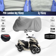 Ultra Shop Yamaha Tricity 125 Motosiklet Brandası Çanta Topcase Uyumlu Motor Brandası