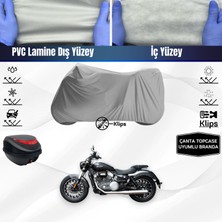 Ultra Shop Yukı Benda Rock 250 Motosiklet Brandası Çanta Topcase Uyumlu Motor Brandası