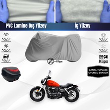 ULTRASHOP Ultra Shop Yukı Funrider 125 Uyumlu Motosiklet Brandası Çanta Topcase Uyumlu Motor Brandası