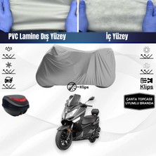 Ultra Shop Yukı T9 Strom 125 Uyumlu Motosiklet Brandası Çanta Topcase Uyumlu Motor Brandası