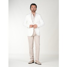 Parez Premium Erkek Slim Fit Italyan Stil Mono Yaka Torba Cepli Punto Dikişli Astarsız Ceket