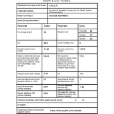 Arçelik 6444 Ok  D Enerji Sınıfı 4 Programlı Bulaşık Makinesi