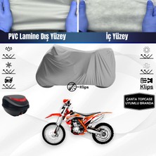 Ultra Shop Yukı Dirty Paws Offroaduyumlu Motosiklet Brandası Çanta Topcase Uyumlu Motor Brandası
