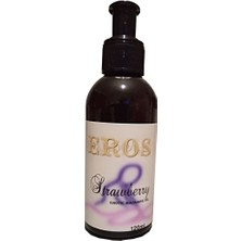 Eros Msgo - Eros Massage 120 ml Oil Strawberry  Srcx - Aromatik Çilekli Erottic Masaj Yağı Büyük - Bay Bayan Kullanım