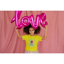 Bubuga Kız Çocuk Pamuk Salıncak Baskılı Kısa Kol Tshirt