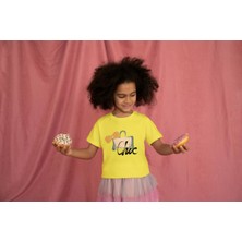 Bubuga Kız Çocuk Pamuk So Chic 2 Çanta Baskılı Kısa Kol Tshirt