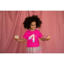 Bubuga Kız Çocuk Pamuk My Favorite Shoes Baskılı Kısa Kol Tshirt