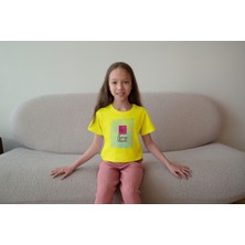 Bubuga Kız Çocuk  Premium Salıncak Baskılı Kısa Kol Tshirt
