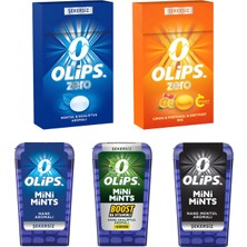 Olips Zero & Mini Mints Şekersiz 5 Li Karma Paket