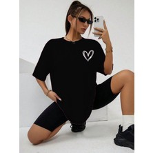 Medinenur Mini Kalp Baskılı Unisex T-Shirt