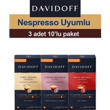 Davidoff Nespresso Uyumlu Kapsül Kahve Seti | Fine - Rich - Intense