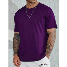 Medinenur Unisex Pamuklu Bisiklet Yaka T-Shirt