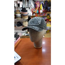 Salar Ticaret Eskitme Şapka Pamuklu Retro Kep 58-60 cm Ayarlabilir Füme Renk