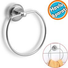 Nzb Bez Havluluk Aparatı Lavabo Banyo Mutfak Bez Havlu Askısı Krom Paslanmaz Vidalı Metal