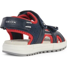 Geox Erkek Çocuk Lacivert Alben Bantlı Deri Sandalet J35AVA01520C0735