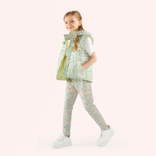 Panço Kız Çocuk Desenli Micro Yelek