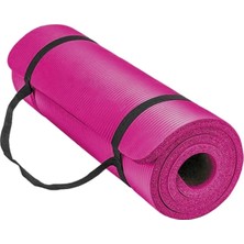 ACD Spor 15 mm Sırtta Taşıma Askılı Pilates Minderi 1.5 cm Pilates Matı Yoga Aerobik Egzersiz Minderi Pembe