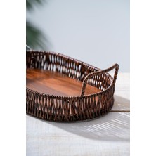 Acar Wicker Hasır Ekmek Sepeti - 27 cm