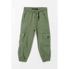 Gold Class Kidswear Çift Cepli Kordonlu Jogger Gabardin Erkek Çocuk Pantolon