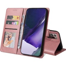 SZY Mall Samsung Galaxy Not 20 Için Flip Case Kickstand Premium Deri Üç (Yurt Dışından)