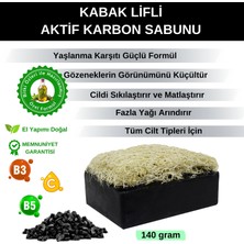 Organicsun Doğal Kabak Lifli Aktif Karbon Sabunu 140 gr Tüm Cilt Tipleri Için Gözenek ve Yaşlanma Karşıtı