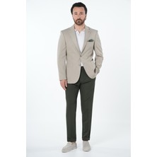 Parez Erkek Premium Italyan Stil Slim Fit Erkek Punto Dikişli Torba Cepli Yarım Astarlı Ceket