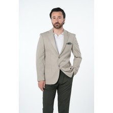 Parez Erkek Premium Italyan Stil Slim Fit Erkek Punto Dikişli Torba Cepli Yarım Astarlı Ceket