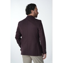 Parez Erkek Premium Italyan Stil Slim Fit Erkek Punto Dikişli Torba Cepli Yarım Astarlı Ceket