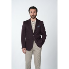 Parez Erkek Premium Italyan Stil Slim Fit Erkek Punto Dikişli Torba Cepli Yarım Astarlı Ceket