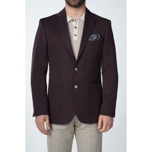 Parez Erkek Premium Italyan Stil Slim Fit Erkek Punto Dikişli Torba Cepli Yarım Astarlı Ceket