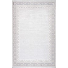 Artemis Halı Alegra 03022C Gri Kemik Çerçeveli Desen Bambu Halı