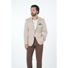 Parez Erkek Premium Italyan Stil Slim Fit Erkek Punto Dikişli Torba Cepli Yarım Astarlı Ceket